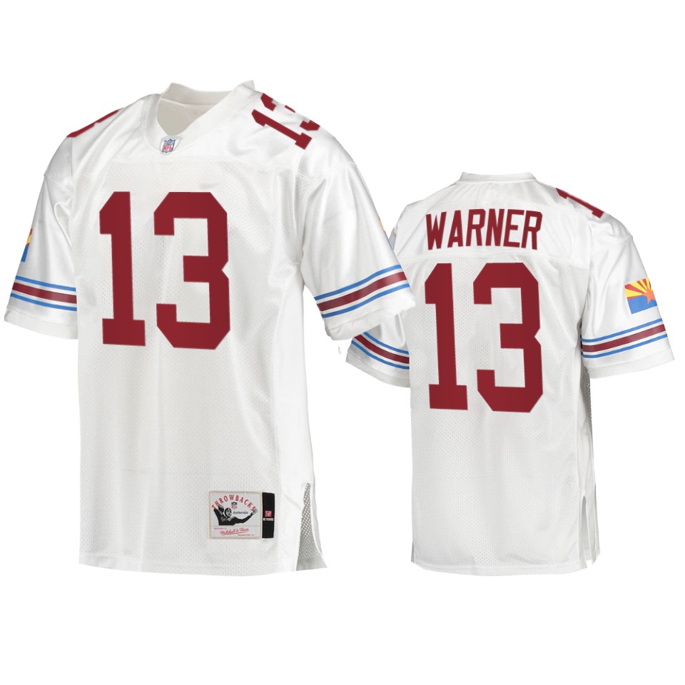 Cardinals White Kurt Warner Gridiron Classics Jersey