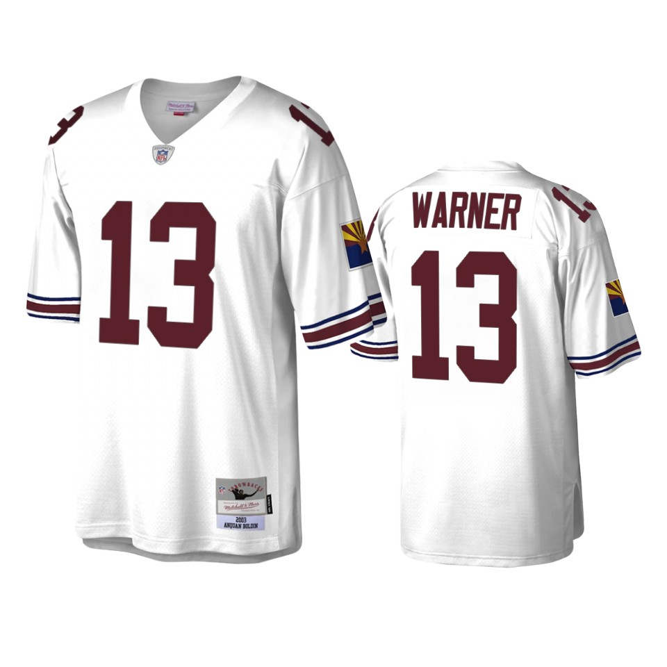 Cardinals White Kurt Warner Legacy Replica Jersey