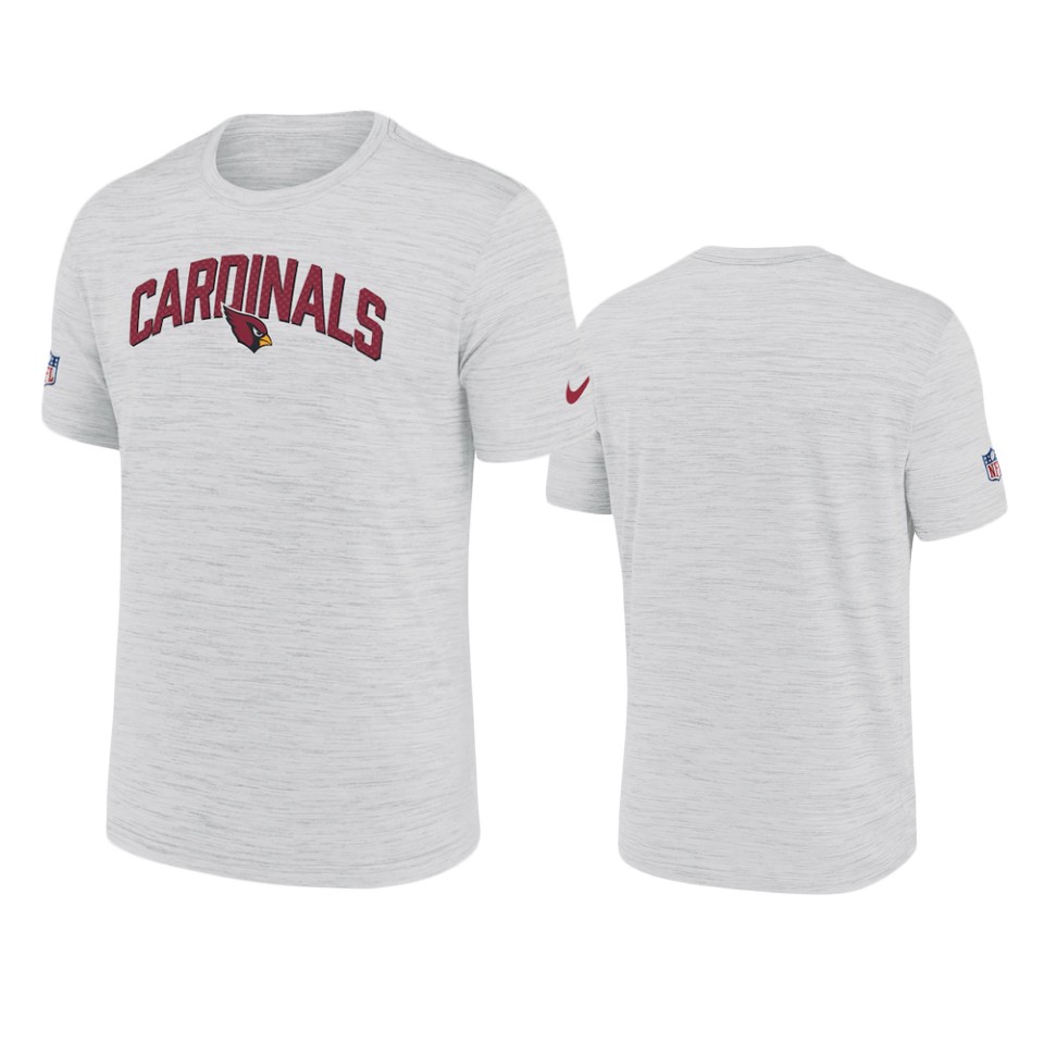 Cardinals White Velocity Athletic Stack Performance T-Shirt