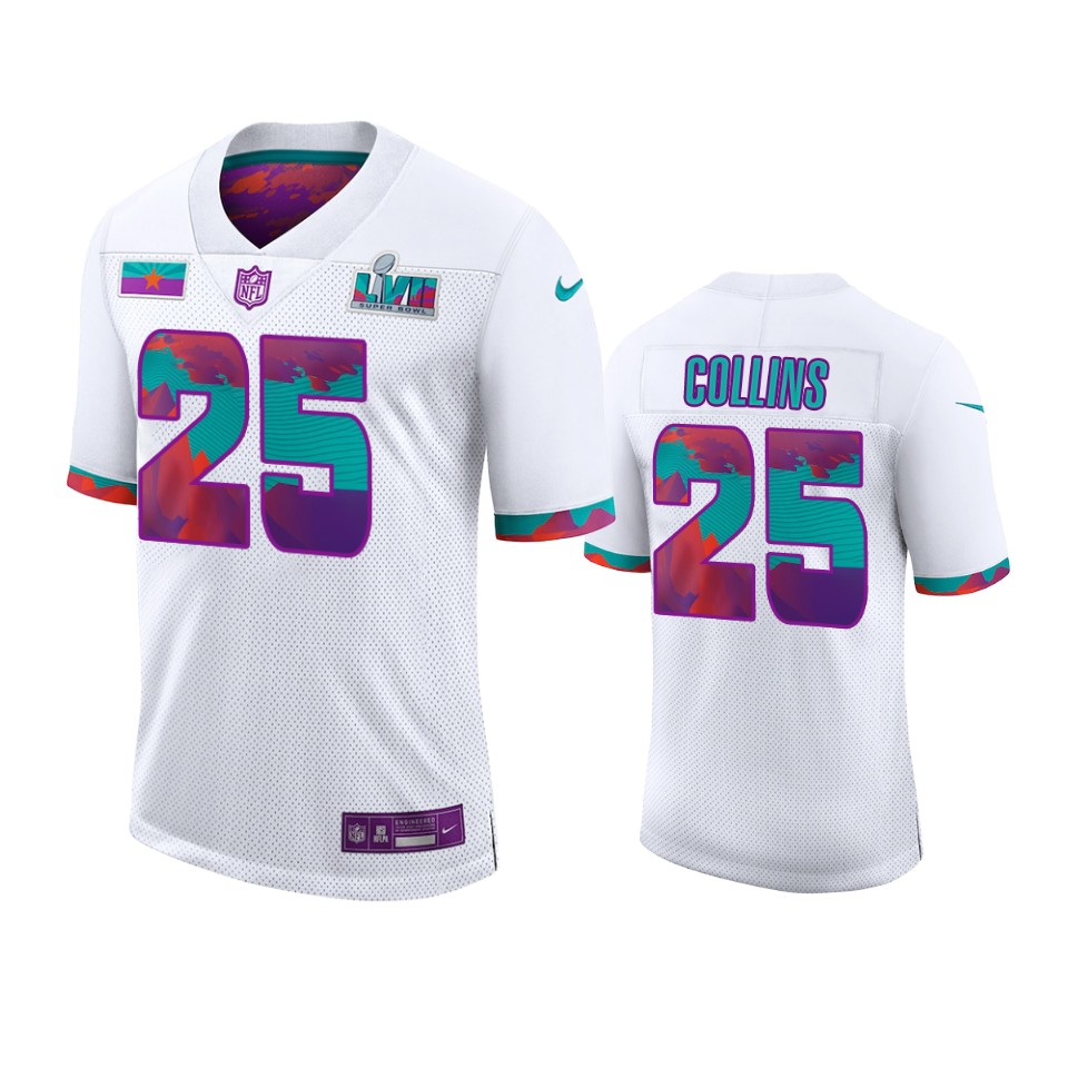 Cardinals White Zaven Collins Super Bowl LVII Jersey