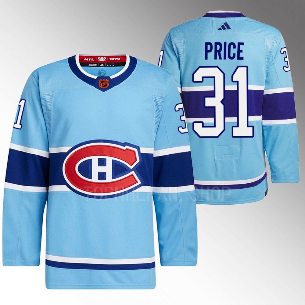 Carey Price 2022 Montreal Canadiens Blue Reverse Retro 2.0 Authentic Primegreen Jersey
