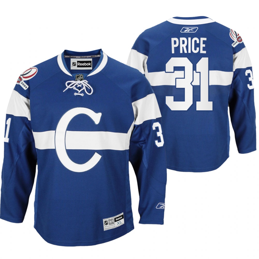 Carey Price Montreal Canadiens 100th Anniversary Celebration Blue Throwback Jersey