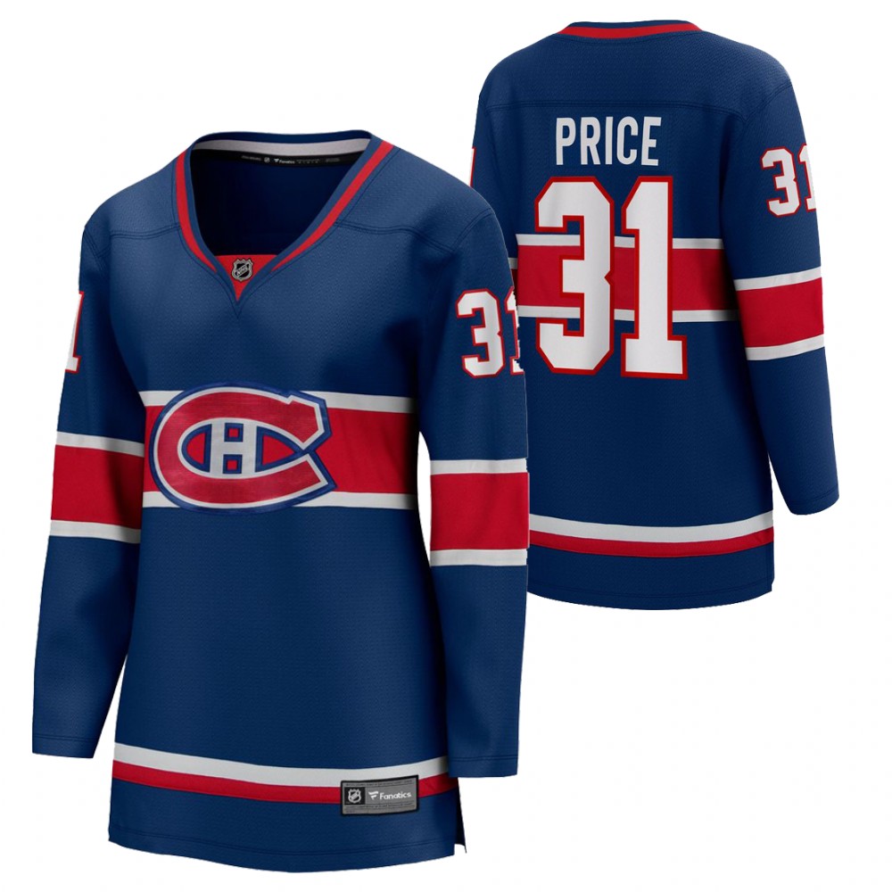 Carey Price Montreal Canadiens Reverse Retro Blue Women's Jersey Special Edition
