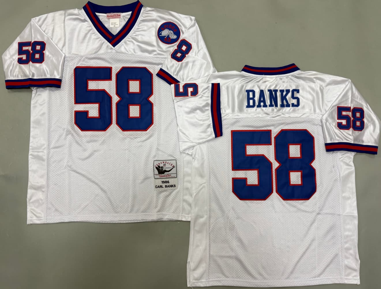 Carl Banks   #58 Throwback Giants Jersey