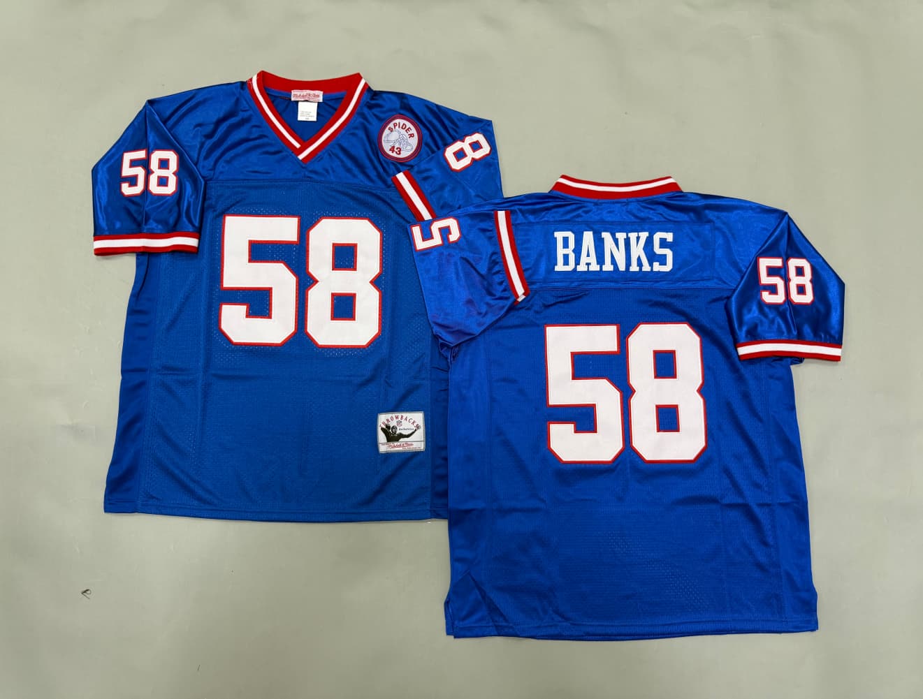 Carl Banks  #58 Throwback Giants  Jersey