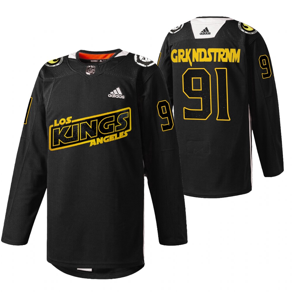 Carl Grundstrom Kings Star Wars Night Jersey Black Warmup