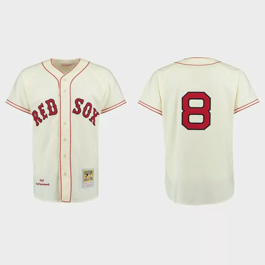 Carl Yastrzemski Boston Red Sox 1967 Cooperstown Collection Jersey – Cream