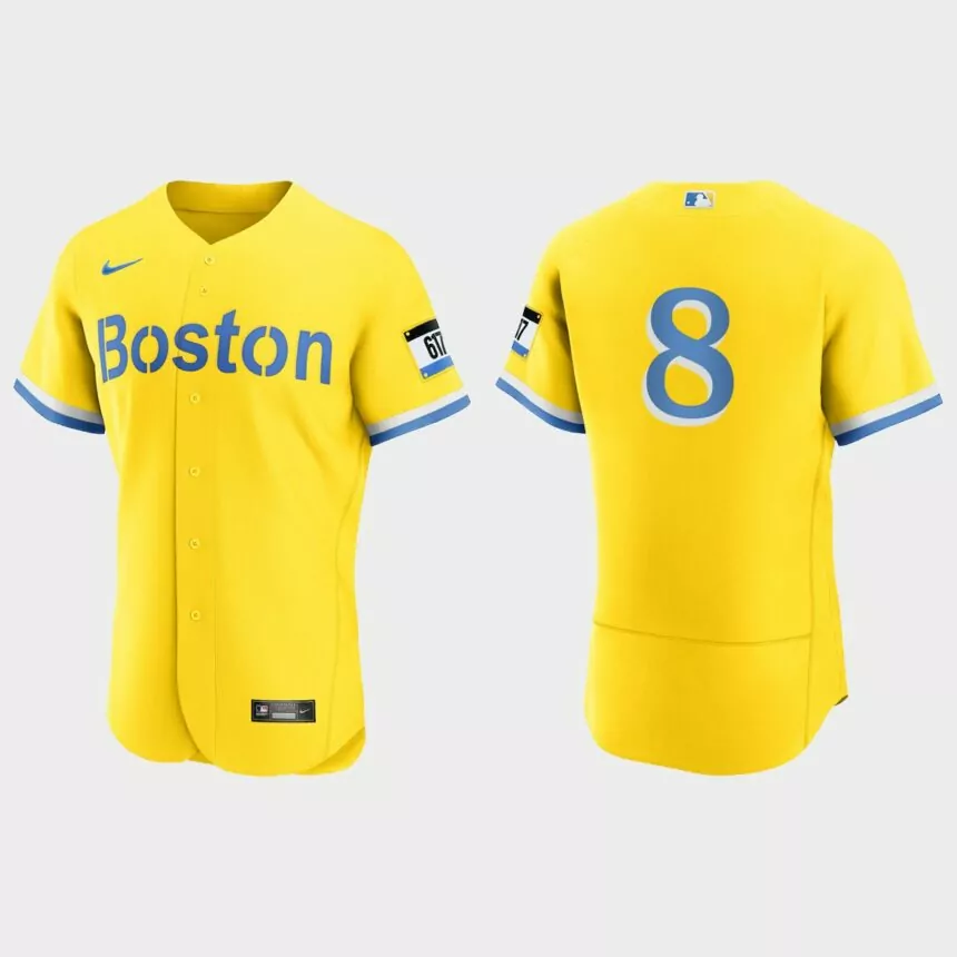 Carl Yastrzemski Boston Red Sox 2021 City Connect Authentic Jersey – Gold Light Blue