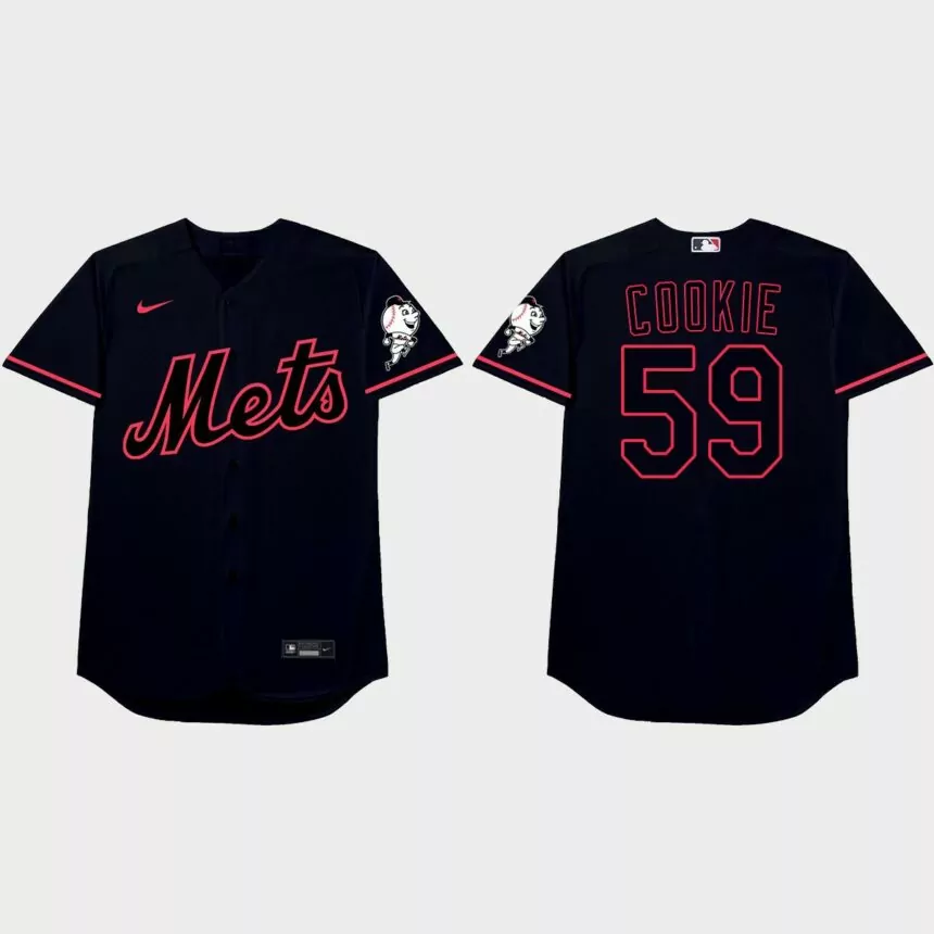Carlos Carrasco Nickname Mets 2021 Players’ Weekend Cookie Jersey – Black