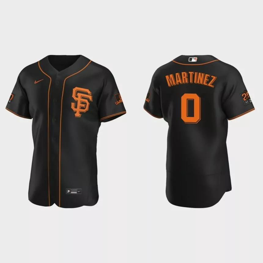Carlos Martinez San Francisco Giants Authentic Alternate Jersey – Black