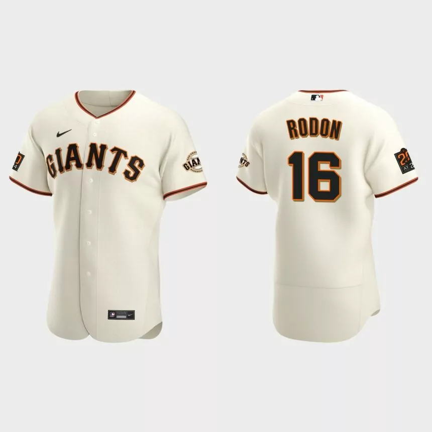 Carlos Rodon San Francisco Giants Authentic Home Jersey – Cream