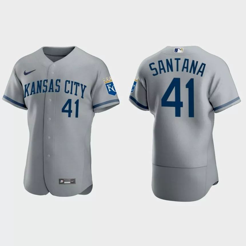 Carlos Santana Kansas City Royals 2022 Authentic Jersey – Gray
