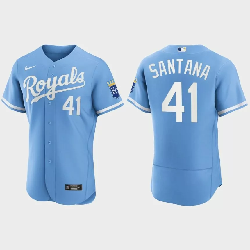 Carlos Santana Kansas City Royals 2022 Authentic Jersey – Powder Blue