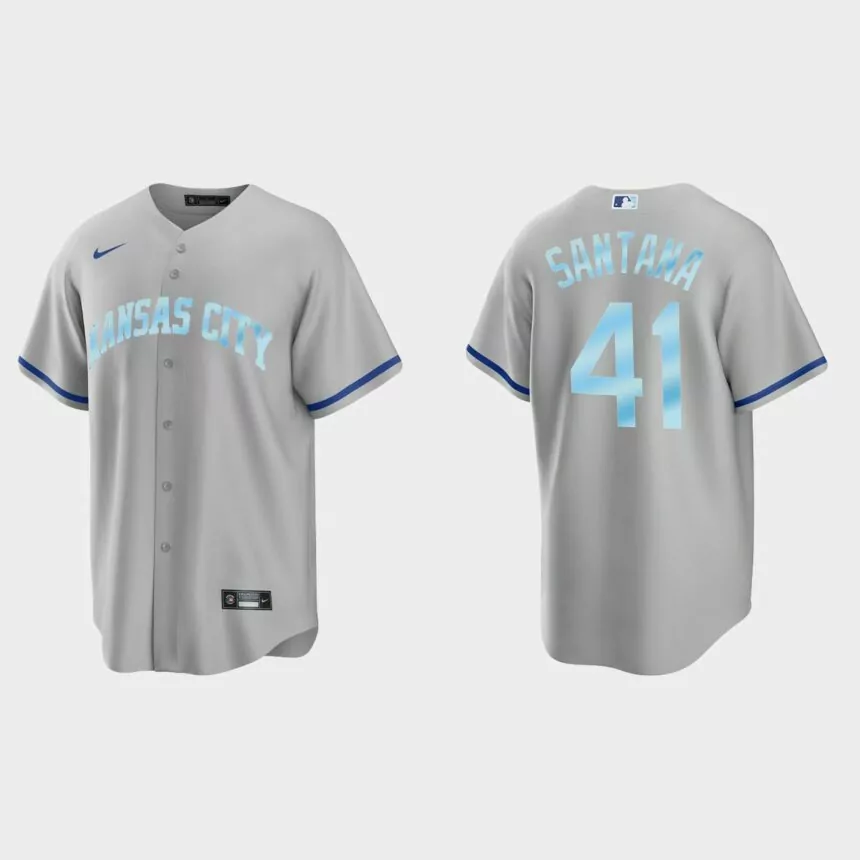 Carlos Santana Kansas City Royals 2022 Father’s Day Gift Replica Jersey – Gray