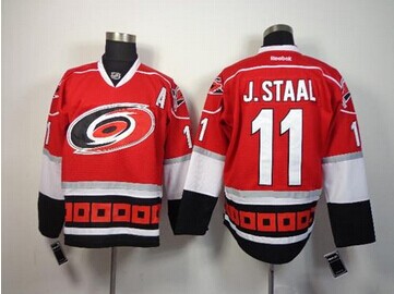 Carolina Hurricanes #11 Jordan Staal Red Home NHL Jersey