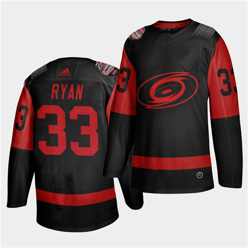 Carolina Hurricanes #33 Joakim Ryan Black Men's 2021 Stadium Series Outdoor Game Jersey