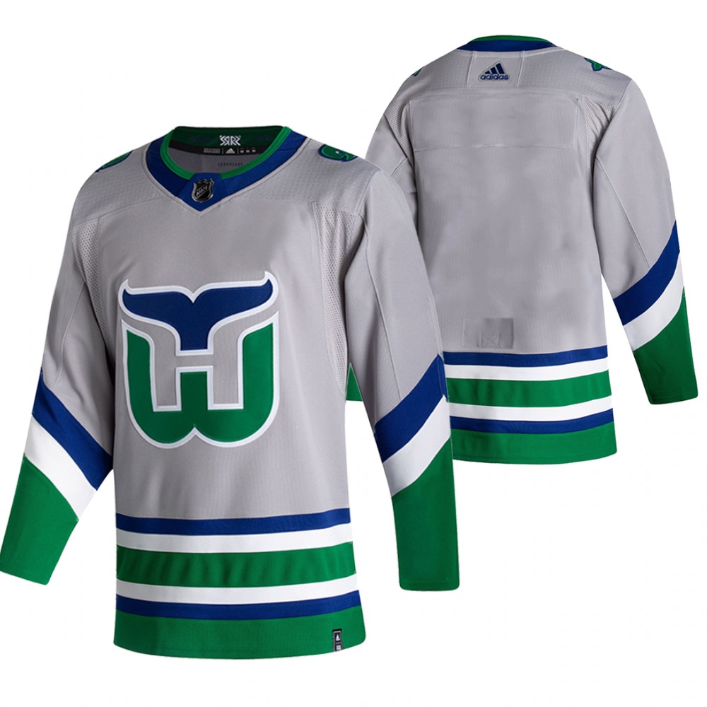 Carolina Hurricanes 2021 Reverse Retro Blank Green Jersey Special Edition Authentic