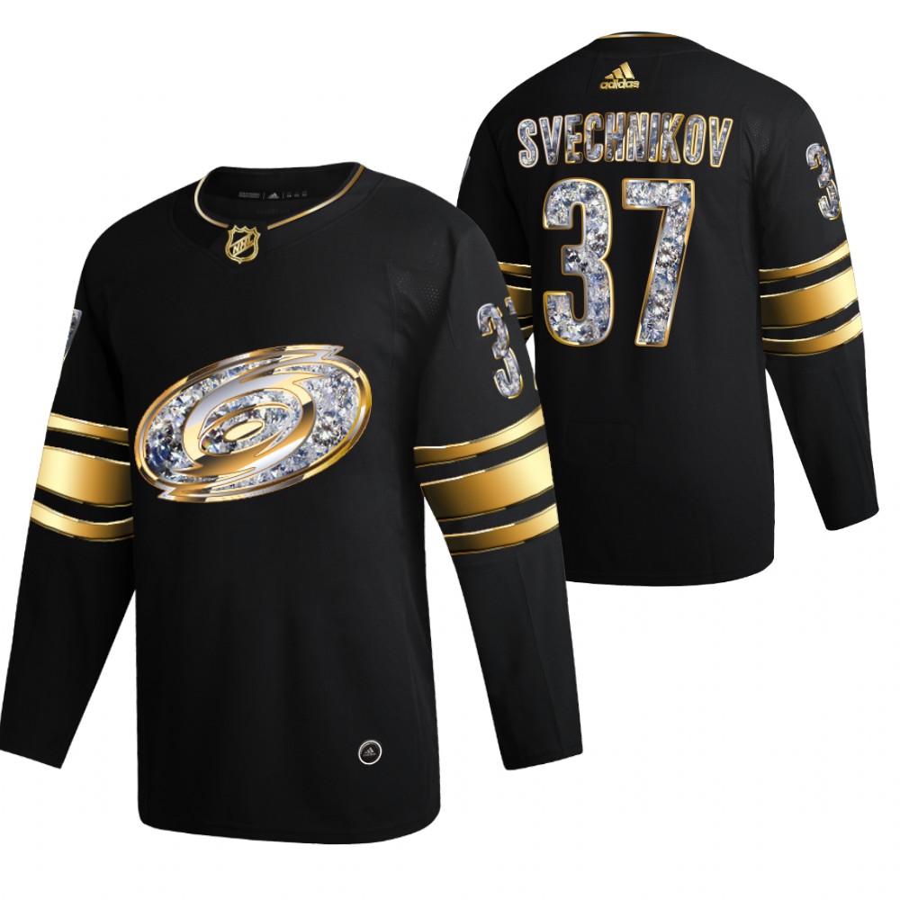 Carolina Hurricanes Andrei Svechnikov Black 2022 Stanley Cup Playoffs Diamond Edition Jersey
