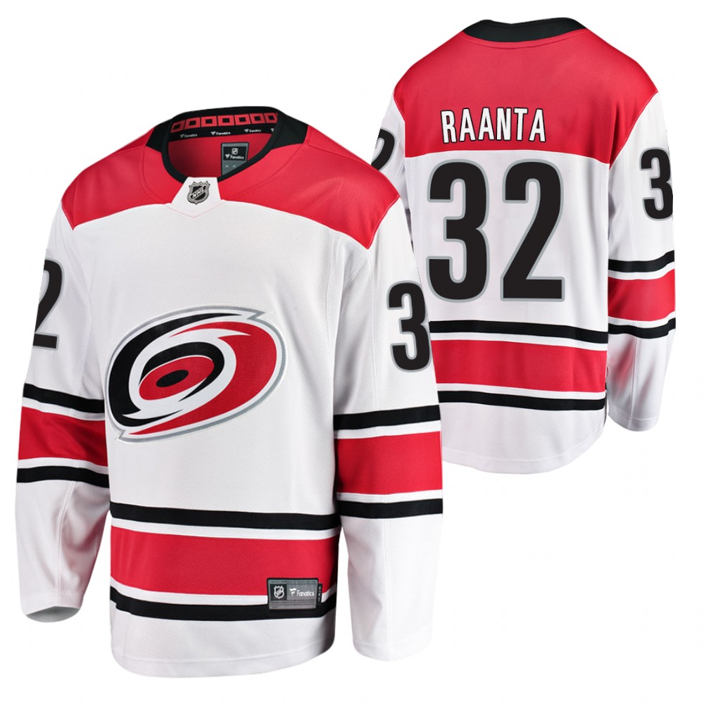 Carolina Hurricanes Antti Raanta White Away Player 2021 Jersey