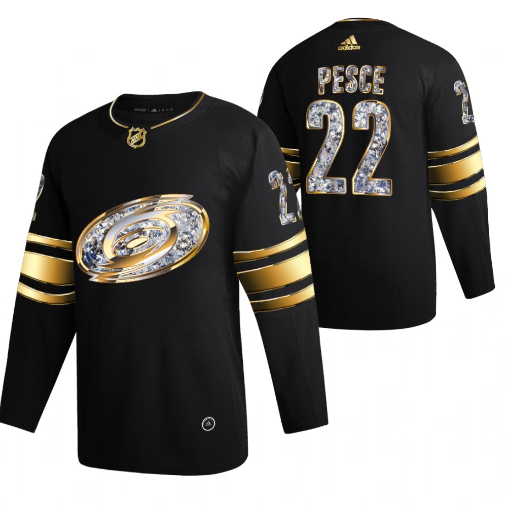 Carolina Hurricanes Brett Pesce Black 2022 Stanley Cup Playoffs Diamond Edition Jersey