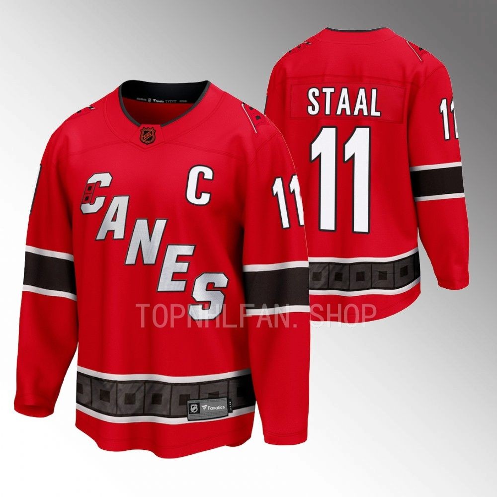 Carolina Hurricanes Jordan Staal Red 2022 Special Edition 2.0 Breakaway Retro Jersey