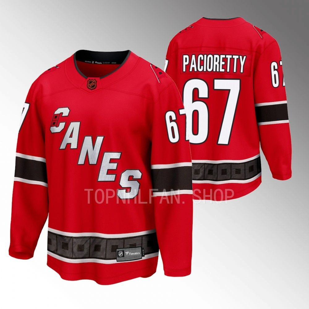 Carolina Hurricanes Max Pacioretty Red 2022 Special Edition 2.0 Breakaway Retro Jersey