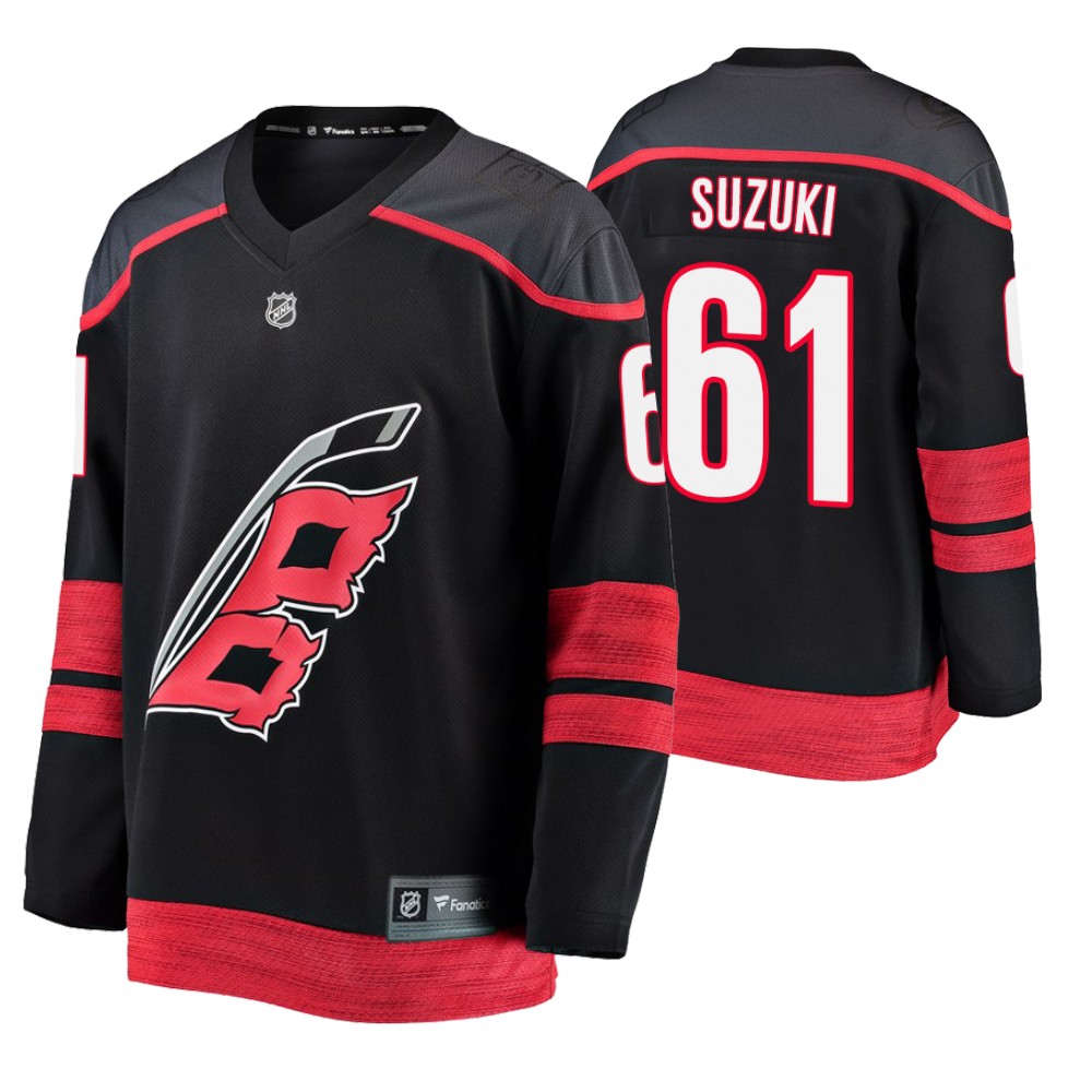 Carolina Hurricanes Ryan Suzuki Men's Alternate Breakaway Player Jersey