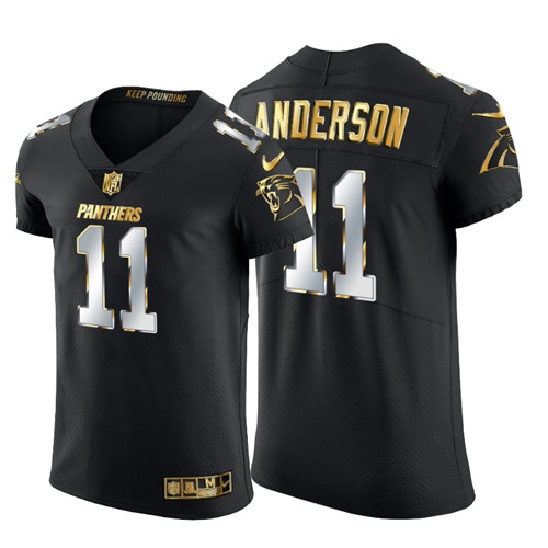 Carolina Panthers #11 Robby Anderson Men's Nike Black Edition Vapor Untouchable Elite NFL Jersey