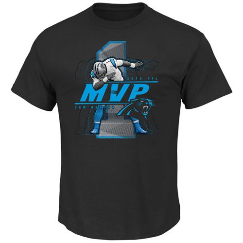 Carolina Panthers Cam Newton Majestic 2015 NFL Honors MVP Dab Name & Number T-Shirt Black