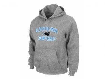 Carolina Panthers Heart & Soul Pullover Hoodie Grey