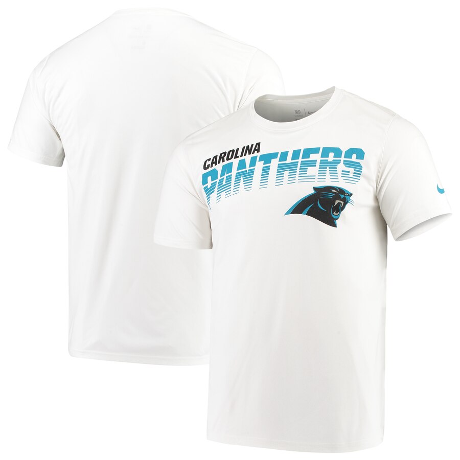 Carolina Panthers Nike Sideline Line Of Scrimmage Legend Performance T-Shirt White