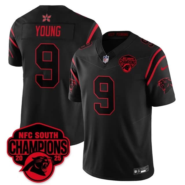 Carolina Panthers Stranger Things NFC South Division Champions Vapor Limited Jersey - All Stitched Bryce Young - 9