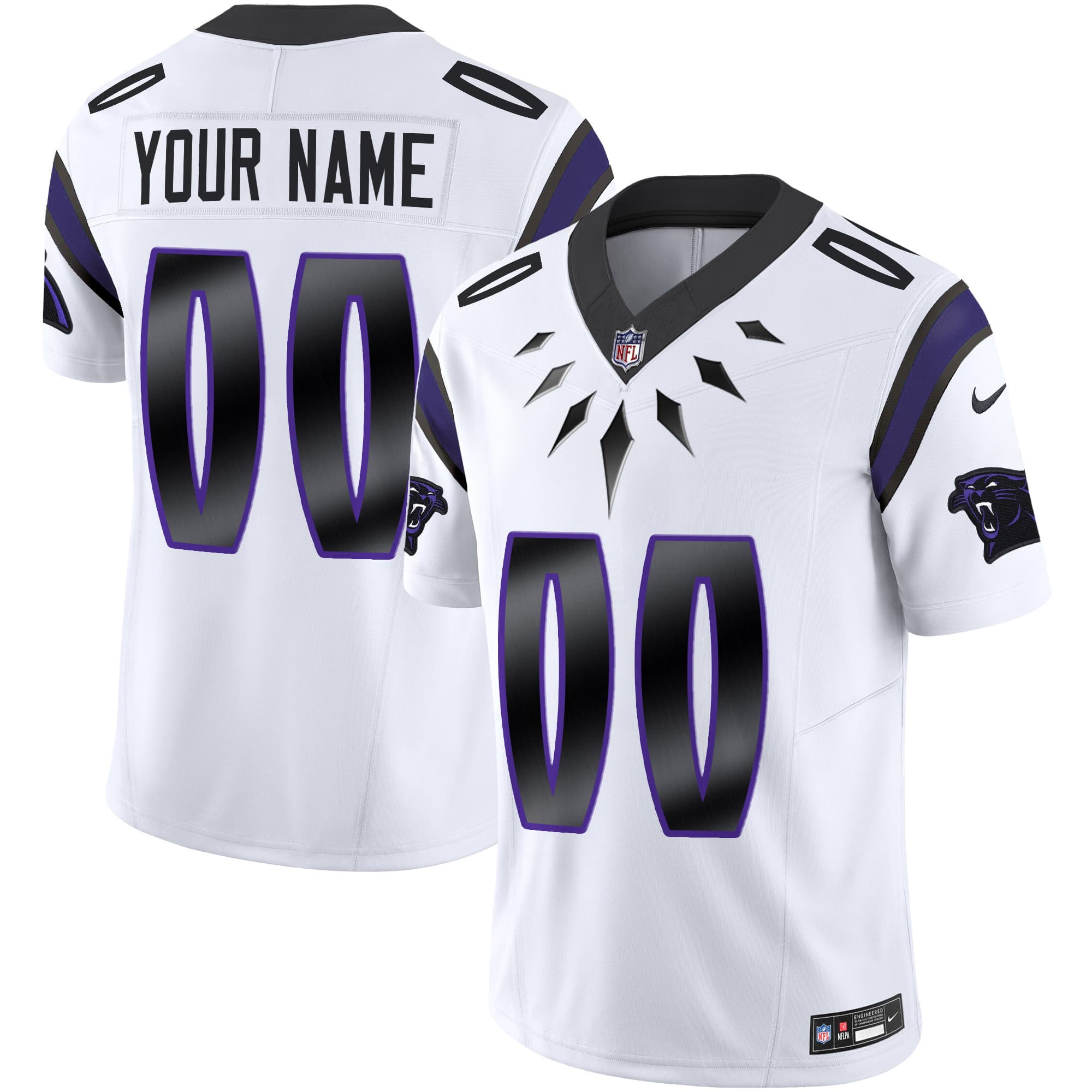 Carolina Panthers Wakanda Vapor Limited  Custom Jersey  – All Stitched