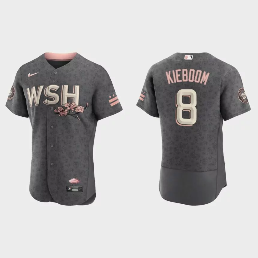 Carter Kieboom Washington Nationals 2022 City Connect Authentic Jersey – Gray
