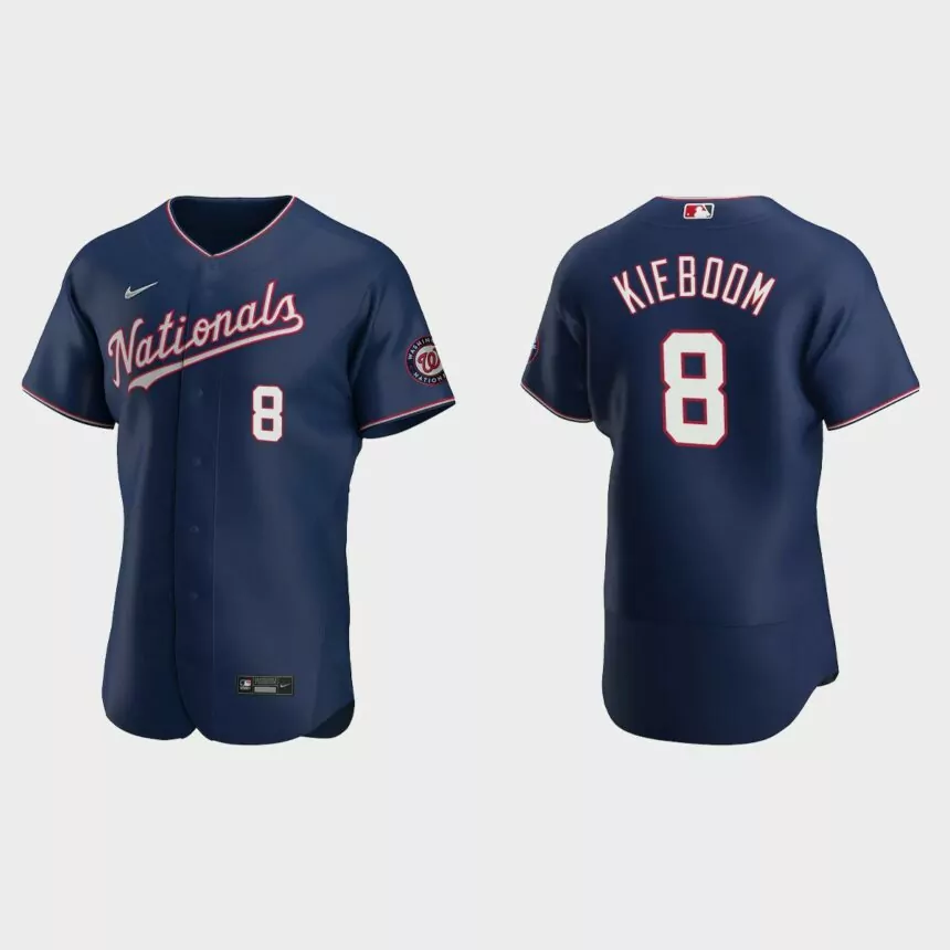 Carter Kieboom Washington Nationals Authentic Alternate Jersey – Navy