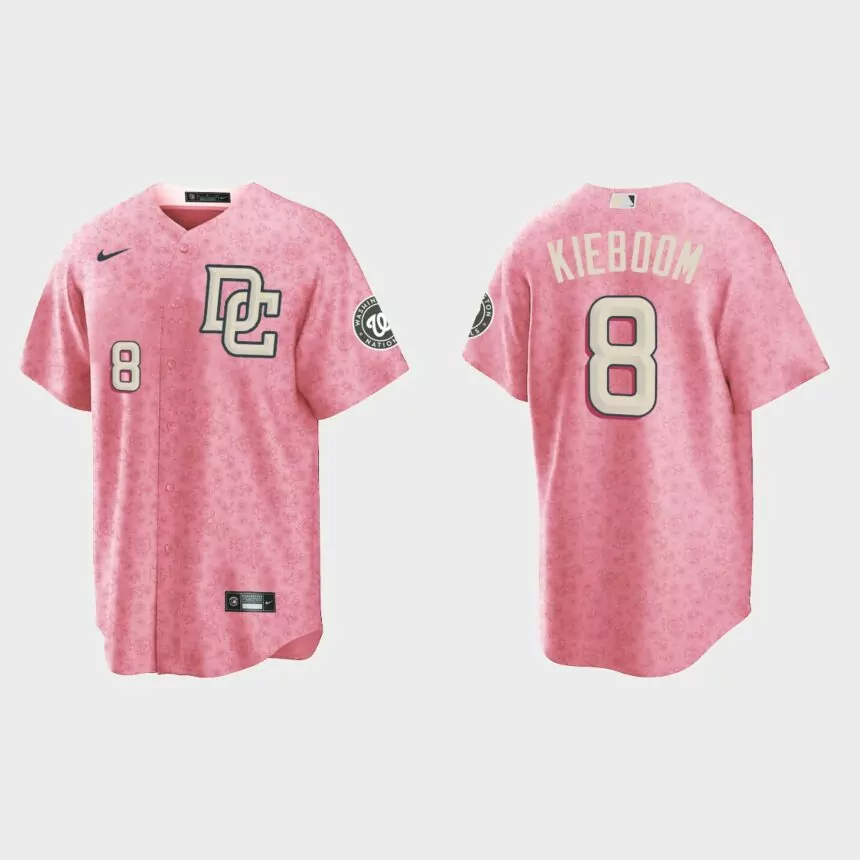 Carter Kieboom Washington Nationals City Connect Special Edition jersey – Pink