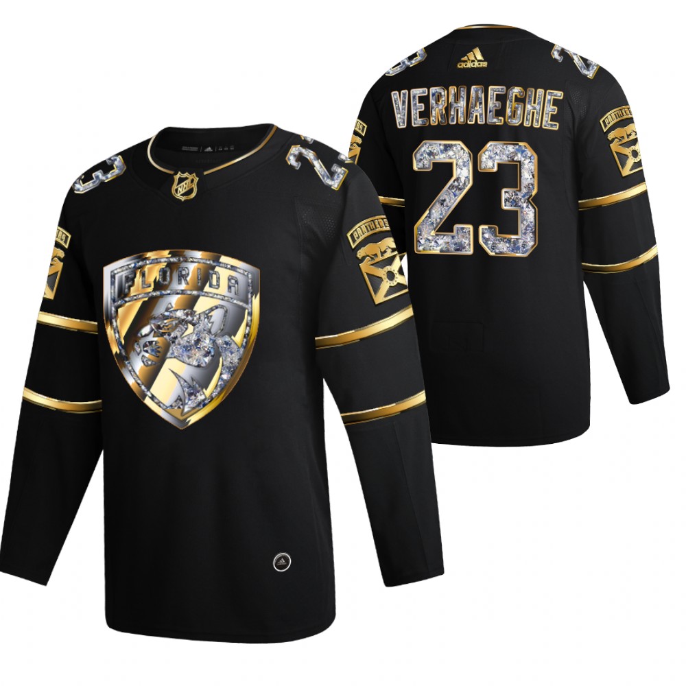Carter Verhaeghe Panthers #23 Black Diamond Edition 2022 Stanley Cup Playoffs Jersey