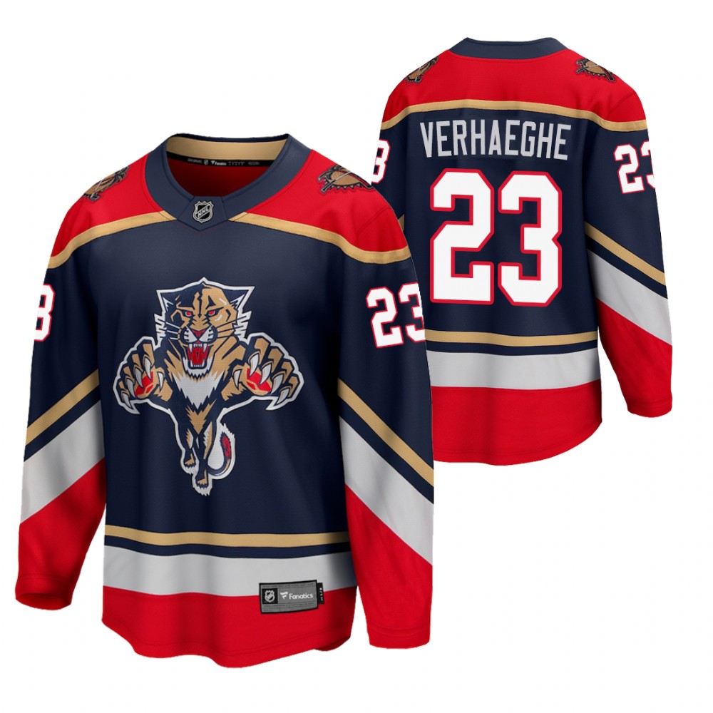 Carter Verhaeghe Panthers 2021 Reverse Retro Blue Jersey Special Edition