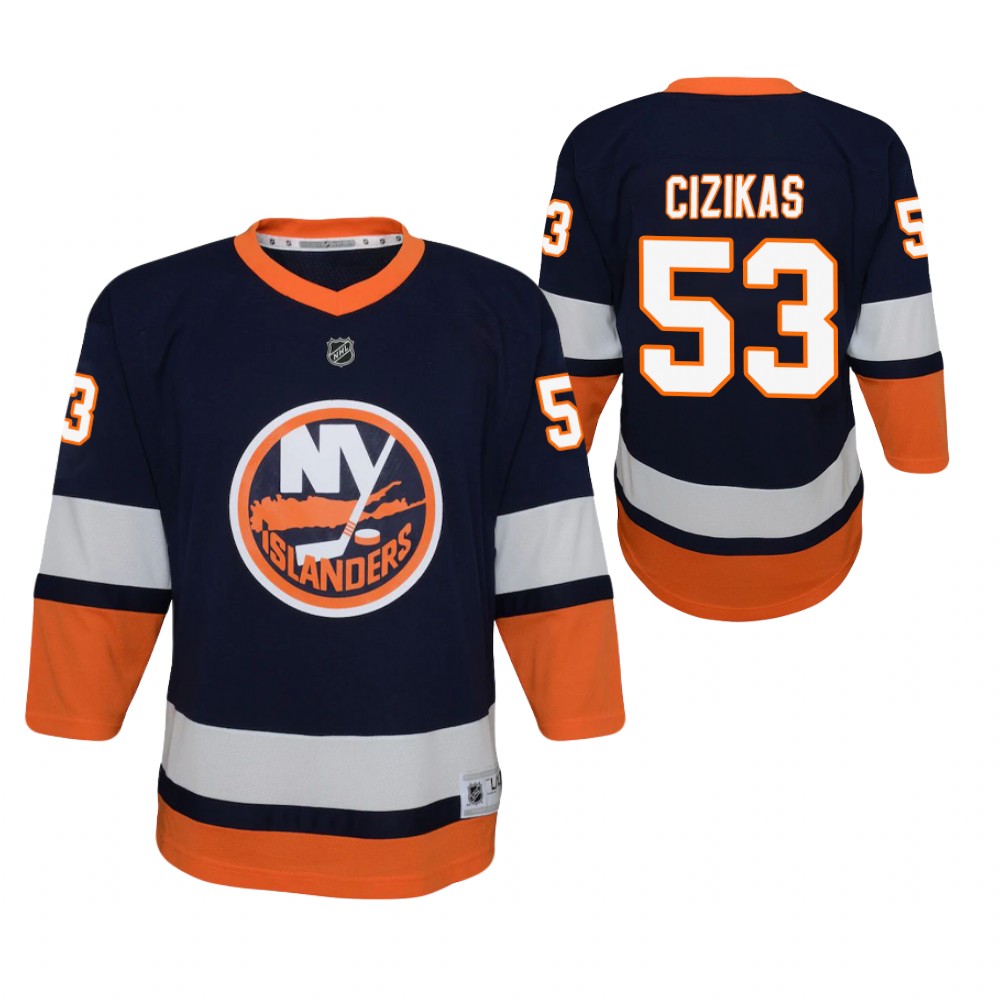 Casey Cizikas New York Islanders 2021 Reverse Retro Blue Youth Jersey Special Edition