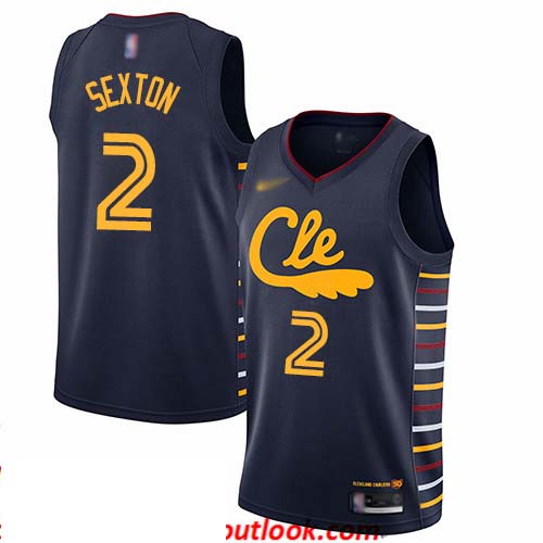 Cavaliers #2 Collin Sexton Navy Basketball Swingman City Edition 2019 20 Jersey