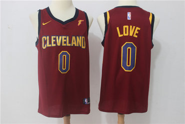 Cavaliers 0 Kevin Love Red Nike Swingman Jersey