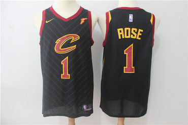 Cavaliers 1 Derrick Rose Black Nike Swingman Jersey