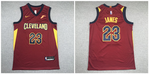 Cavaliers 23 Lebron James Red Nike Swingman Jersey