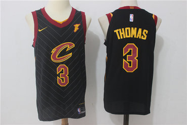 Cavaliers 3 Isaiah Thomas Black Nike Jersey