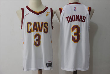Cavaliers 3 Isaiah Thomas White Nike Jersey