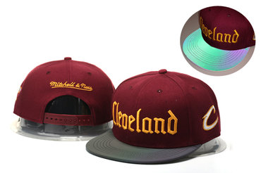 Cavaliers Team Logo Red Mitchell & Ness Adjustable Hat YS
