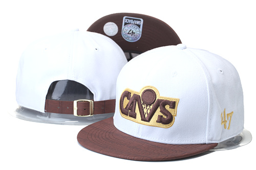 Cavaliers Team Logo White Adjustable Hat GS