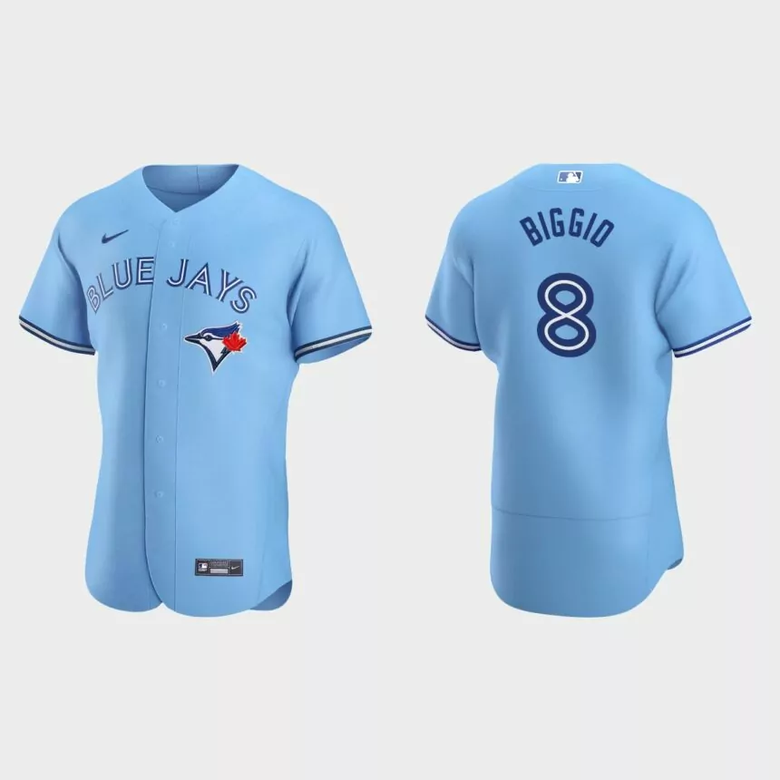 Cavan Biggio #8 Toronto Blue Jays Authentic Alternate Jersey – Powder Blue