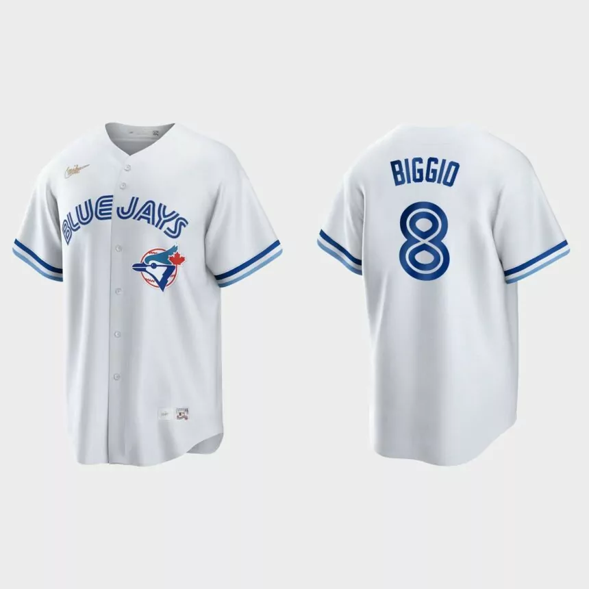 Cavan Biggio Toronto Blue Jays Cooperstown Collection Jersey – White