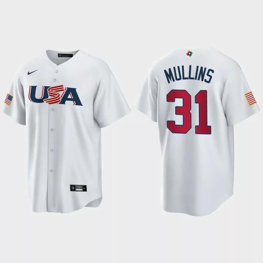 Cedric Mullins Baltimore Orioles 2023 World Baseball Classic USA Replica Jersey – White